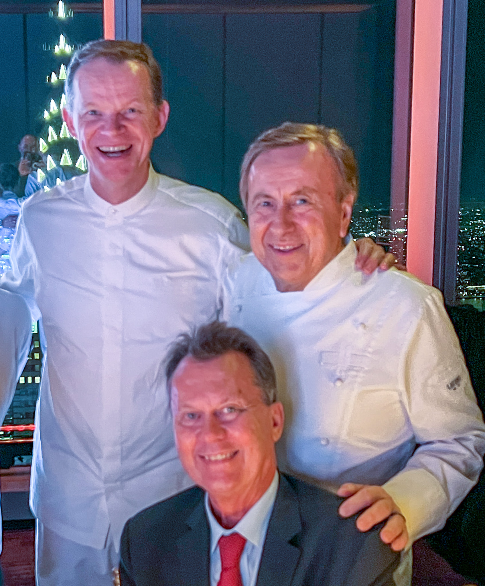 Myself with Chef Richard Ekkebus and Chef Daniel Boulud